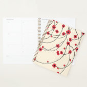Tangled in Bloom Crimson Red Warm Vanilla Planner (Display)