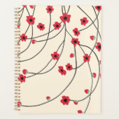 Tangled in Bloom Crimson Red Warm Vanilla Planner (Voorkant)