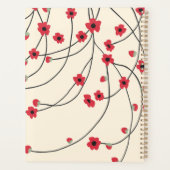 Tangled in Bloom Crimson Red Warm Vanilla Planner (Achterkant)