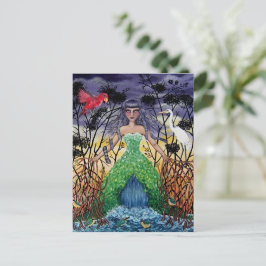 Tangled in de Mangroves Briefkaart (Staand voorkant)
