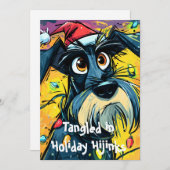 Tangled in Holiday Hijinks Feestdagenkaart (Voorkant / Achterkant)
