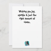 Tangled in Holiday Hijinks Feestdagenkaart (Achterkant)