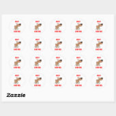 Tangled in lichten ronde sticker (Vel)
