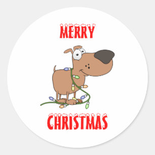 Tangled in lichten ronde sticker