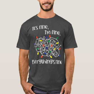 Tangled kerstlampjes Ik ben FineIt'sFine Anythin T-shirt