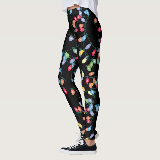Tangled kerstlampjes zwart leggings (Links)