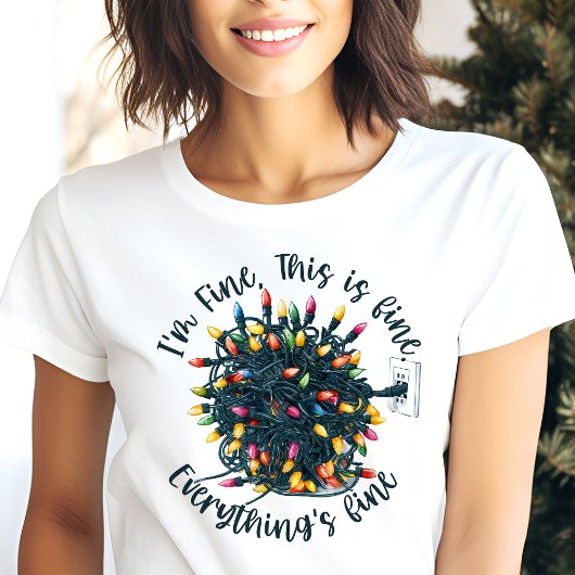 Tangled Lights Alles is goed voor Kerstmis Tri-Blend Shirt