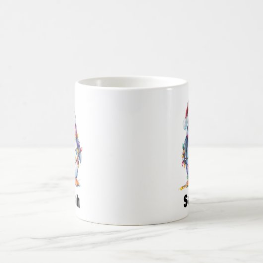 Tangled Lights in Penguin Kerstmis Koffiemok (Center)