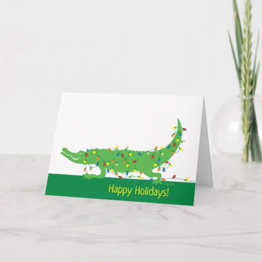 Tangled Lights Vakantie Kaart (Voorkant)