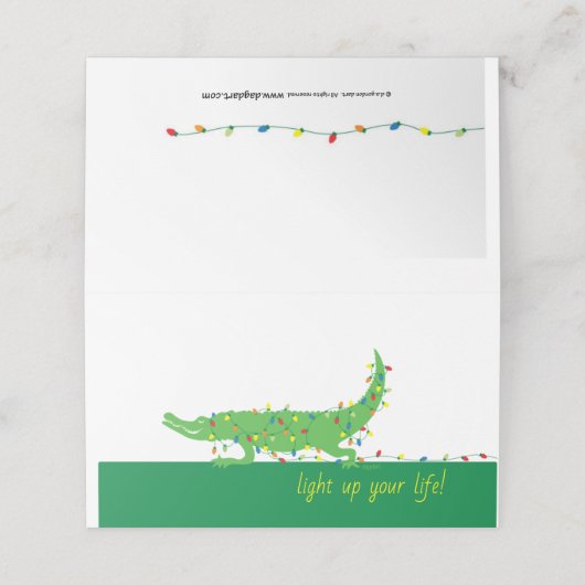 Tangled Lights Vakantieplaatskaarten Plaatskaartje (Buitenkant ongevouwen)