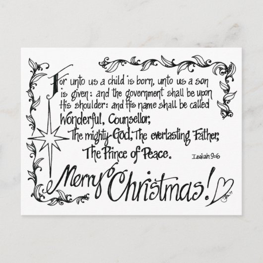 Tangled Religious Christmas Briefkaart (Voorkant)