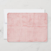 Tangled Roze RSVP Kaart (Achterkant)