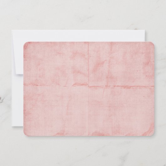 Tangled Roze RSVP Kaart (Achterkant)