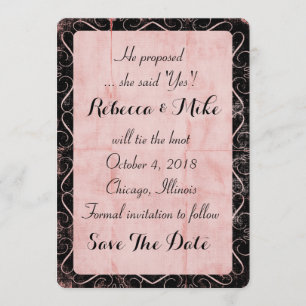 Tangled Roze sparen de Datum Save The Date