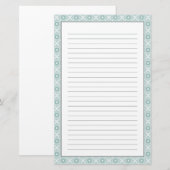 Tangled-schermpatroon Briefpapier (Voorkant / Achterkant)