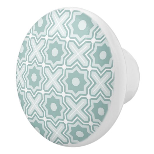 Tangled-schermpatroon Keramische Knop (Rechts)