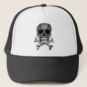 Tangled Skull and Crossbones Trucker Hat Trucker Pet (Voorkant)
