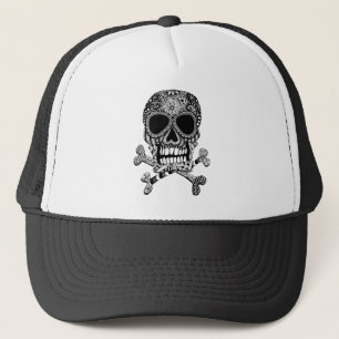 Tangled Skull and Crossbones Trucker Hat Trucker Pet