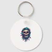 Tangled Skullmas � Funny Xmas Skeleton Sleutelhanger (Voorkant)