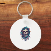 Tangled Skullmas - Grappige Kerst Schedel Sleutelhanger (Voorkant)