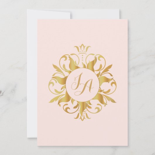 Tangled Sun Invitation Kaart (Achterkant)