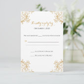 Tangled Sun RSVP-kaart RSVP Kaartje (Staand voorkant)