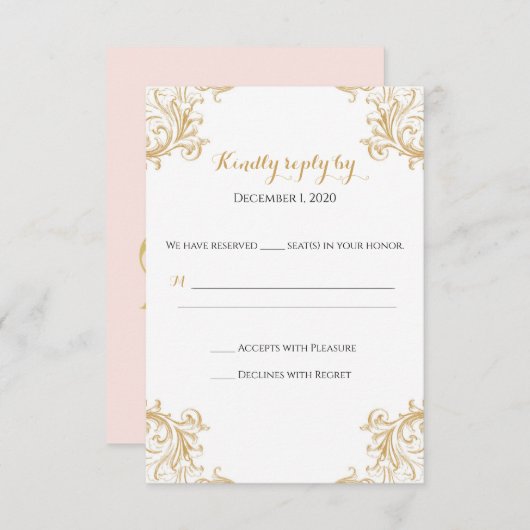 Tangled Sun RSVP-kaart RSVP Kaartje (Voorkant / Achterkant)