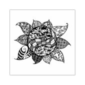 Tangled Sun Rubber Stamp Rubberstempel (Afrduk)