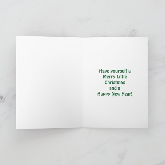 Tangled Tinsel Feestdagen Kaart (Binnen)