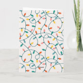 Tangled Up Christmas Lights Card Feestdagen Kaart (Achterkant)