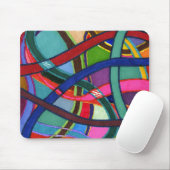"Tangled Weaving" Abstract design mousepad Muismat (Met muis)