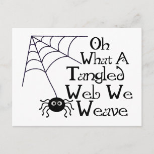 Tangled Web Spider Briefkaart