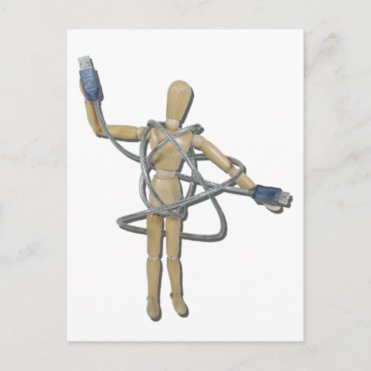 TangledInUSB082611 Briefkaart (Voorkant)