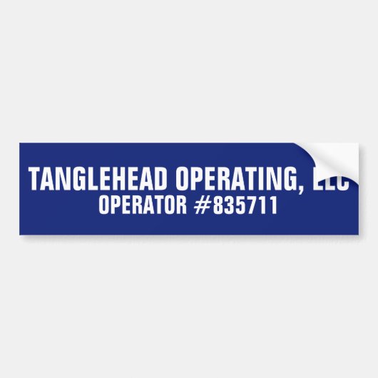 Tanglehead Bumpersticker (Voorkant)