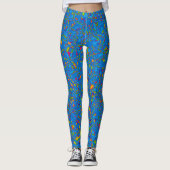 Tangles Blue Damesleggingen Leggings (Voorkant)