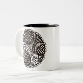 Tangletree One Tweekleurige Koffiemok (Voorkant links)