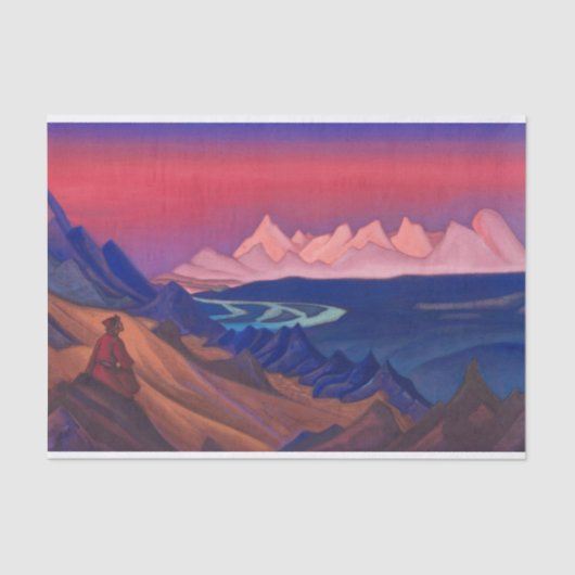 Tanglha, Song Shambhala van Nicholas Roerich Tissuepapier (Voorkant)