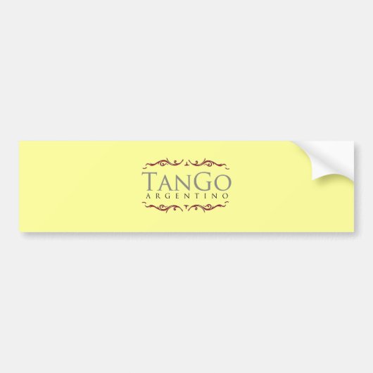 Tango argentino bumpersticker (Voorkant)