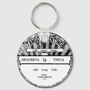 Tango Argentino Record Sleutelhanger