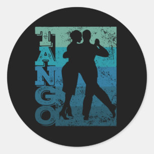 Tango Argentino Retro Vintage Tango Vals Dance Ronde Sticker