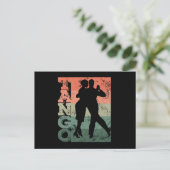 Tango Argentino Retro Vintage Tango Vals Tango Briefkaart (Staand voorkant)