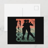 Tango Argentino Retro Vintage Tango Vals Tango Briefkaart (Voorkant / Achterkant)