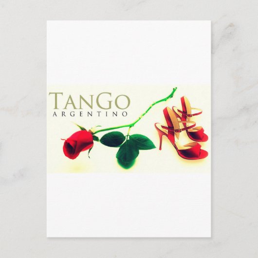Tango argentino vintage briefkaart (Voorkant)