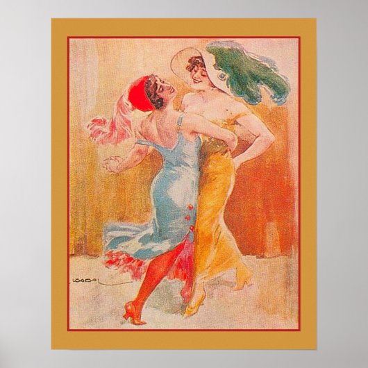 "Tango" Art Deco uit 1920 Poster (Voorkant)