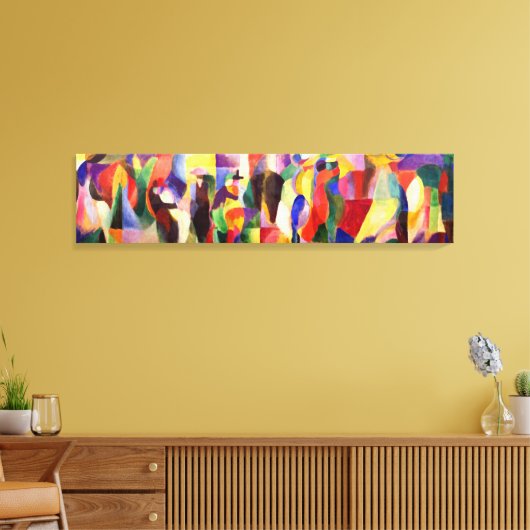 Tango Bal Bullier - Abstracte kunst van Sonia Dela Canvas Afdruk (Insitu (Woonkamer))