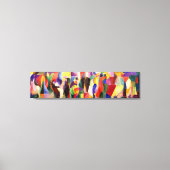 Tango Bal Bullier - Abstracte kunst van Sonia Dela Canvas Afdruk (Voorkant)