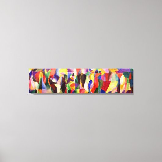 Tango Bal Bullier - Abstracte kunst van Sonia Dela Canvas Afdruk (Voorkant)