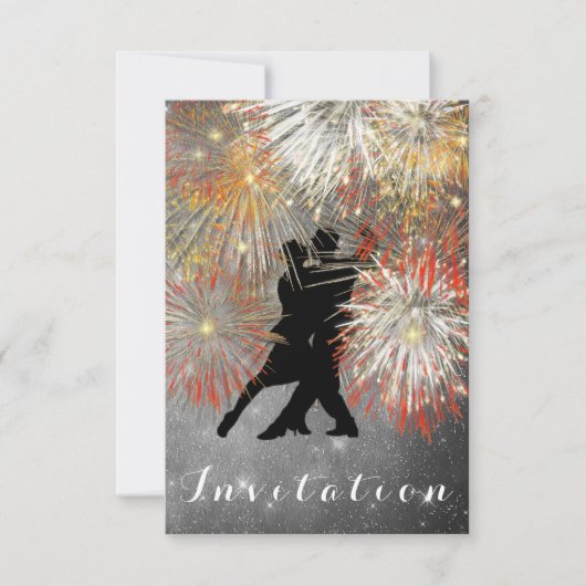 Tango Bal Carnaval Dansfeest Kaart (Voorkant)