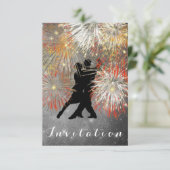 Tango Bal Carnaval Dansfeest Kaart (Staand voorkant)