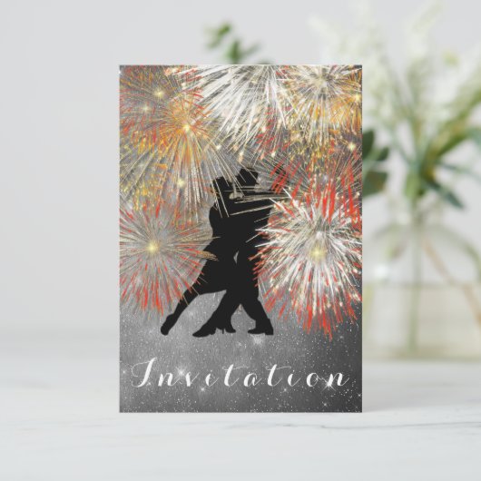 Tango Bal Carnaval Dansfeest Kaart (Staand voorkant)